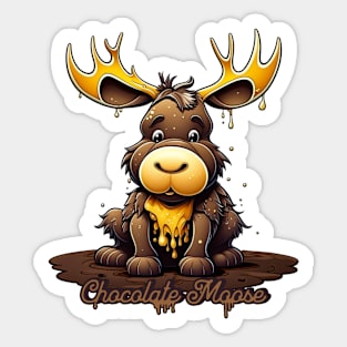 Chocolate Mousse Moose Sticker
